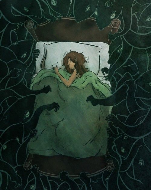 Nuit agitée, sommeil perturbé par reviviscences : cauchemars